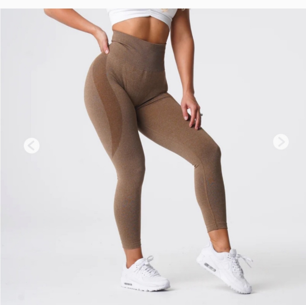 NVGTN Brown High-Waisted Leggings NWOT!